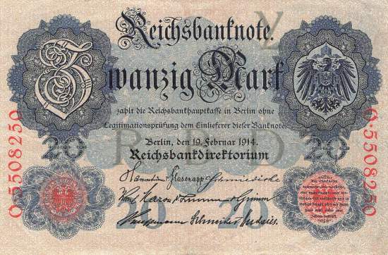 20 Mark 1914 ro.47b Y/O